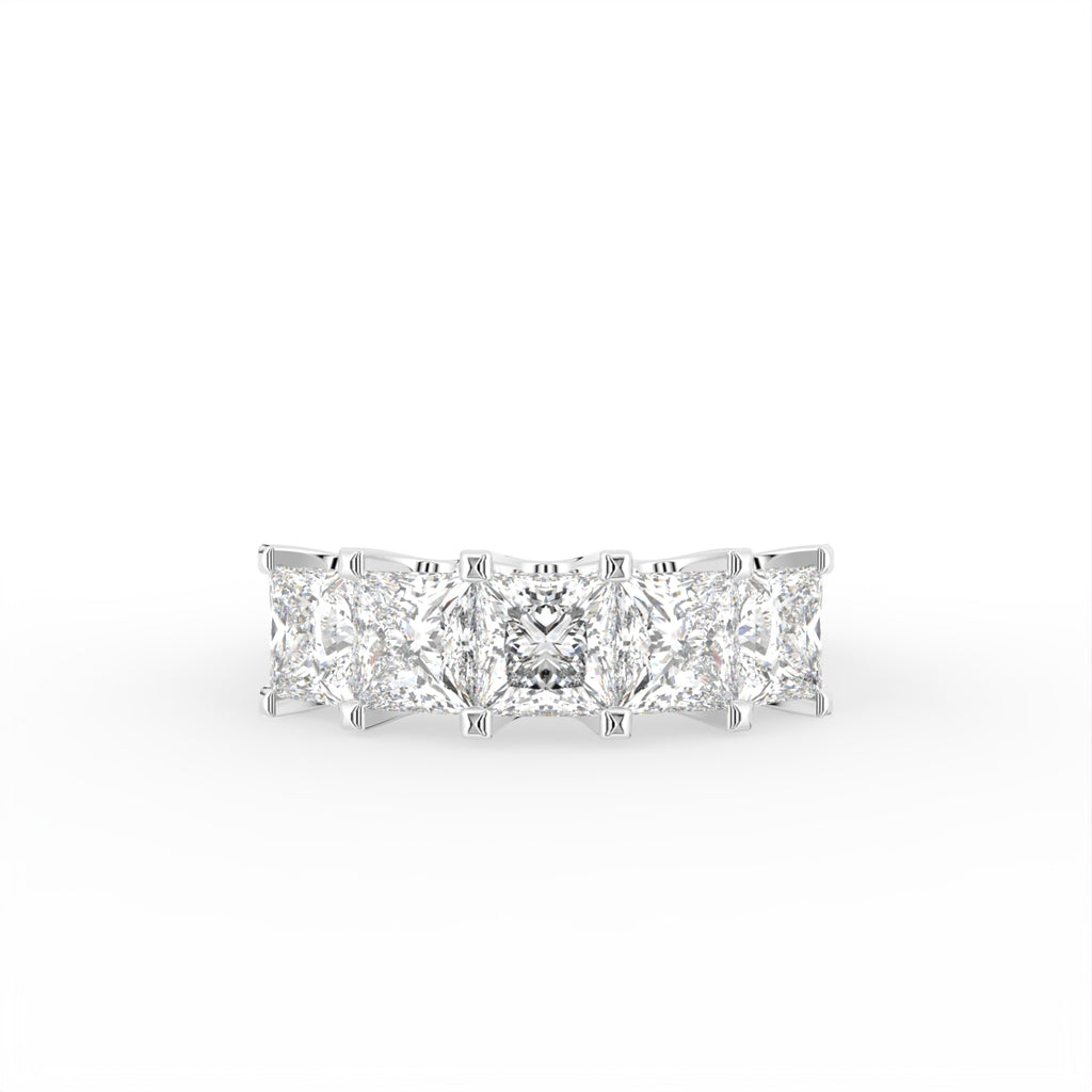 18K Eternity Princess Diamond Ring — TOP