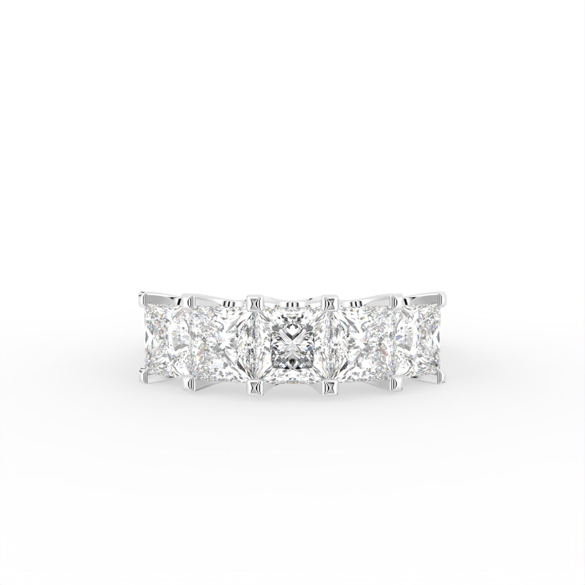 18K Eternity Princess Diamond Ring — TOP