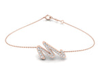 18K Alphabet Diamond Bracelet — TOP