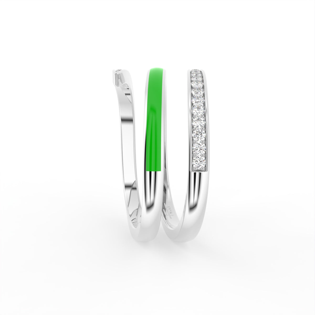 18K Bespoke Diamond Ring — SIDE