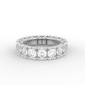 Sterling Silver Round Diamond Ring — TOP
