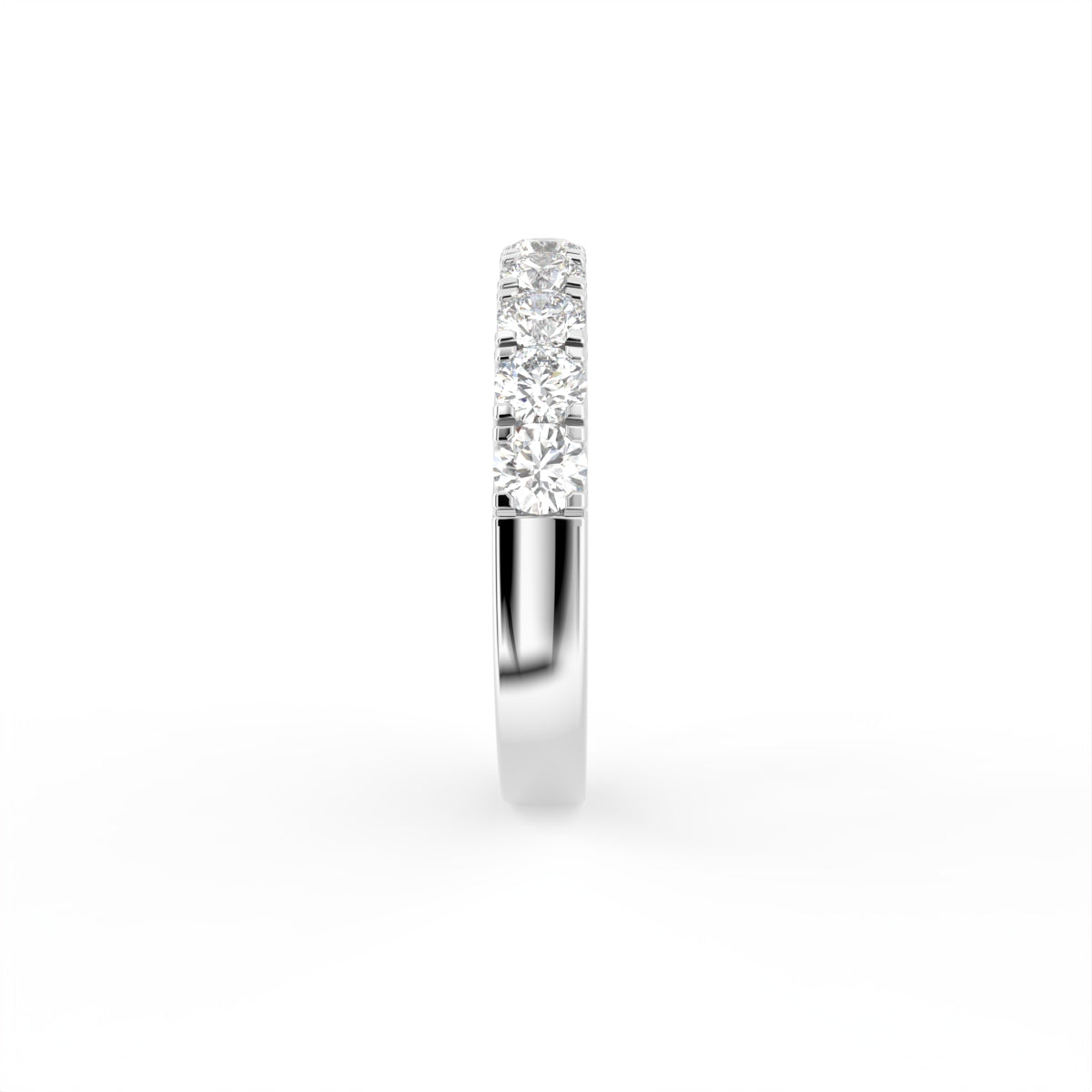 18K Bespoke Baguette Diamond Ring — SIDE