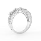 18K Cushion Diamond Statement Ring — 3D VIEW