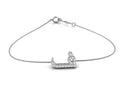 18K Arabic Alphabet Diamond Bracelet — TOP