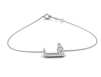 18K Arabic Alphabet Diamond Bracelet — TOP