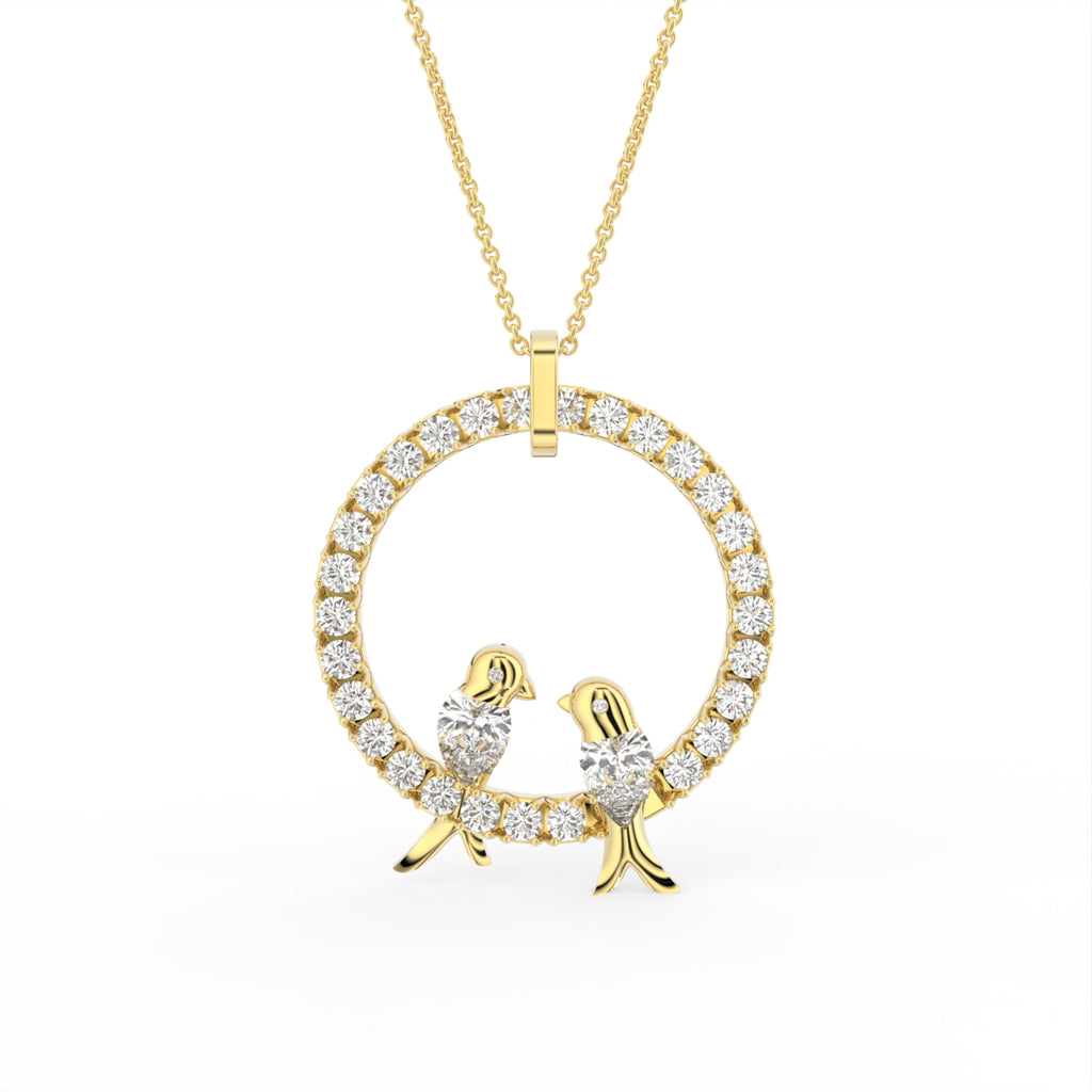 Sterling Silver Diamond Pendant — TOP