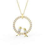 Sterling Silver Diamond Pendant — TOP