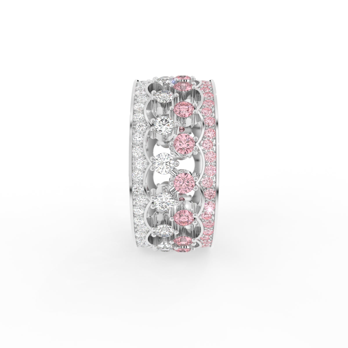 18K Bespoke Diamond Ring — SIDE