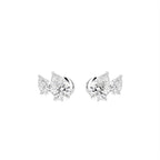 vimg:FJ4721|vimg:FJ6634|14K White Gold Pear Diamond Stud Earrings — TOP