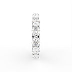 18K Full Eternity Oval Diamond Ring — SIDE