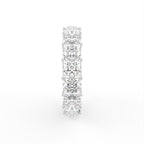 14K White Gold Full Eternity Princess Diamond Ring — SIDE
