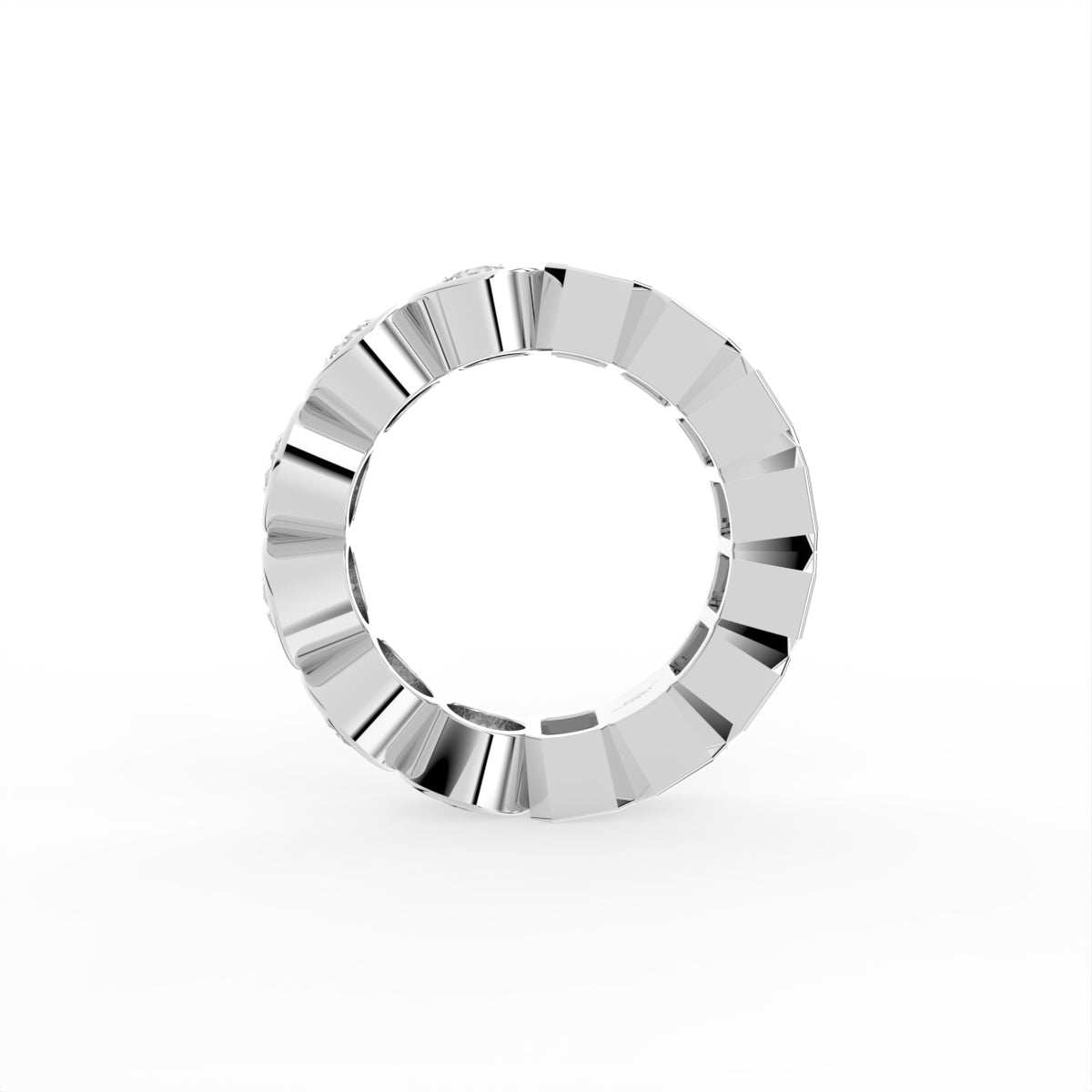 18K Eternity Diamond Ring — FRONT