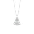 18K Christmas Tree Baguette Diamond Pendant — FRONT