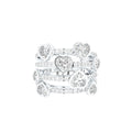 18K Bespoke Round Heart Diamond Ring — TOP