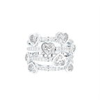 18K Bespoke Round Heart Diamond Ring — TOP