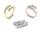18K Bespoke Diamond Ring — 3 COLOR