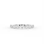 18K Round Eternity Diamond Ring — TOP