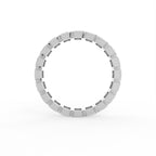 Sterling Silver Diamond Ring — FRONT/BACK
