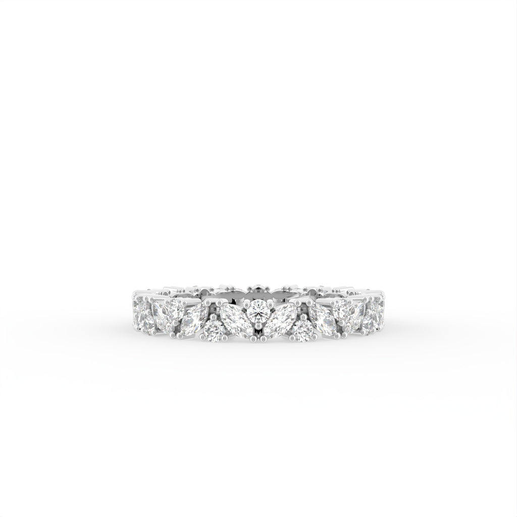 18K Full Eternity Marquise Diamond Ring — TOP