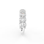 vimg:FJ4854|vimg:FJ4855|vimg:FJ4856|vimg:FJ4861|14K White Gold Eternity Cushion Diamond Ring — SIDE