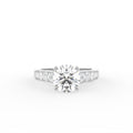 18K Round Solitaire Diamond Ring — TOP