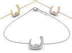 18K Arabic Alphabet Diamond Bracelet — 3 COLOR