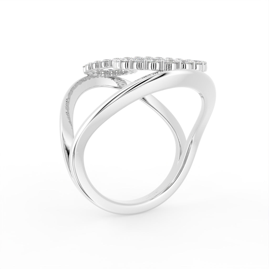 18K Bespoke Diamond Ring — 3D VIEW