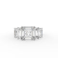 14K White Gold Eternity Princess Diamond Ring — TOP