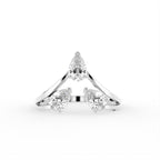 18K Bespoke Pear Diamond Ring — TOP