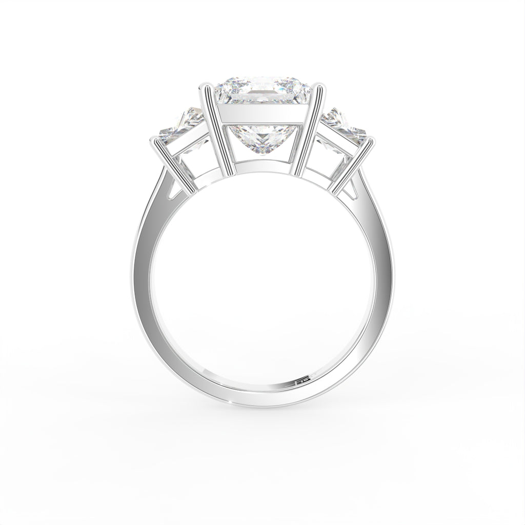 vimg:Z00310|18K Trilogy Princess Diamond Ring — FRONT