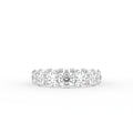 14K White Gold Eternity Round Diamond Ring — TOP