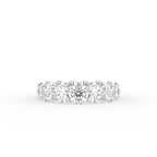 14K White Gold Eternity Round Diamond Ring — TOP