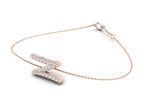 18K Alphabet Diamond Bracelet — 3D VIEW