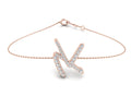 18K Alphabet Diamond Bracelet — TOP