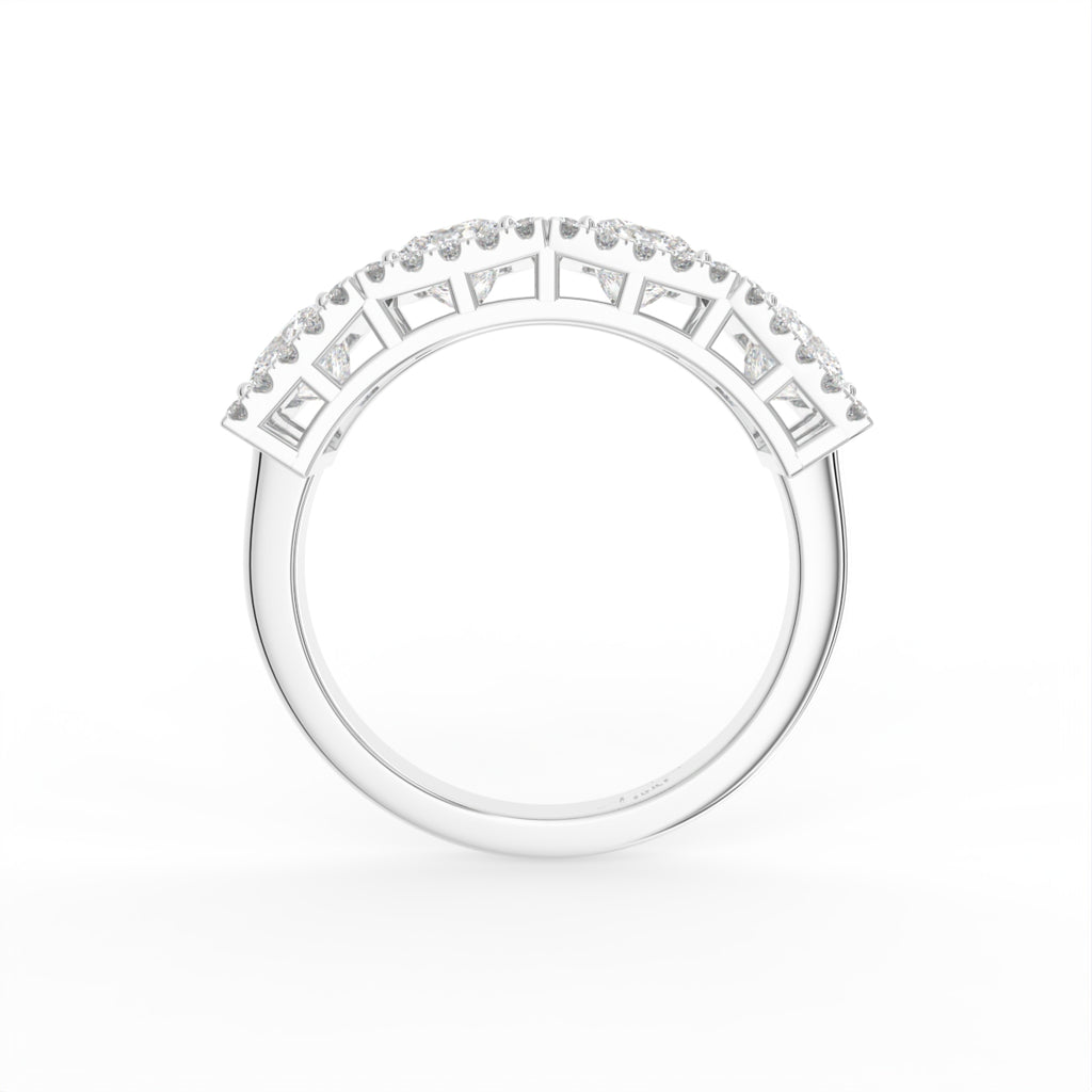 18K Bespoke Pave Diamond Ring — FRONT