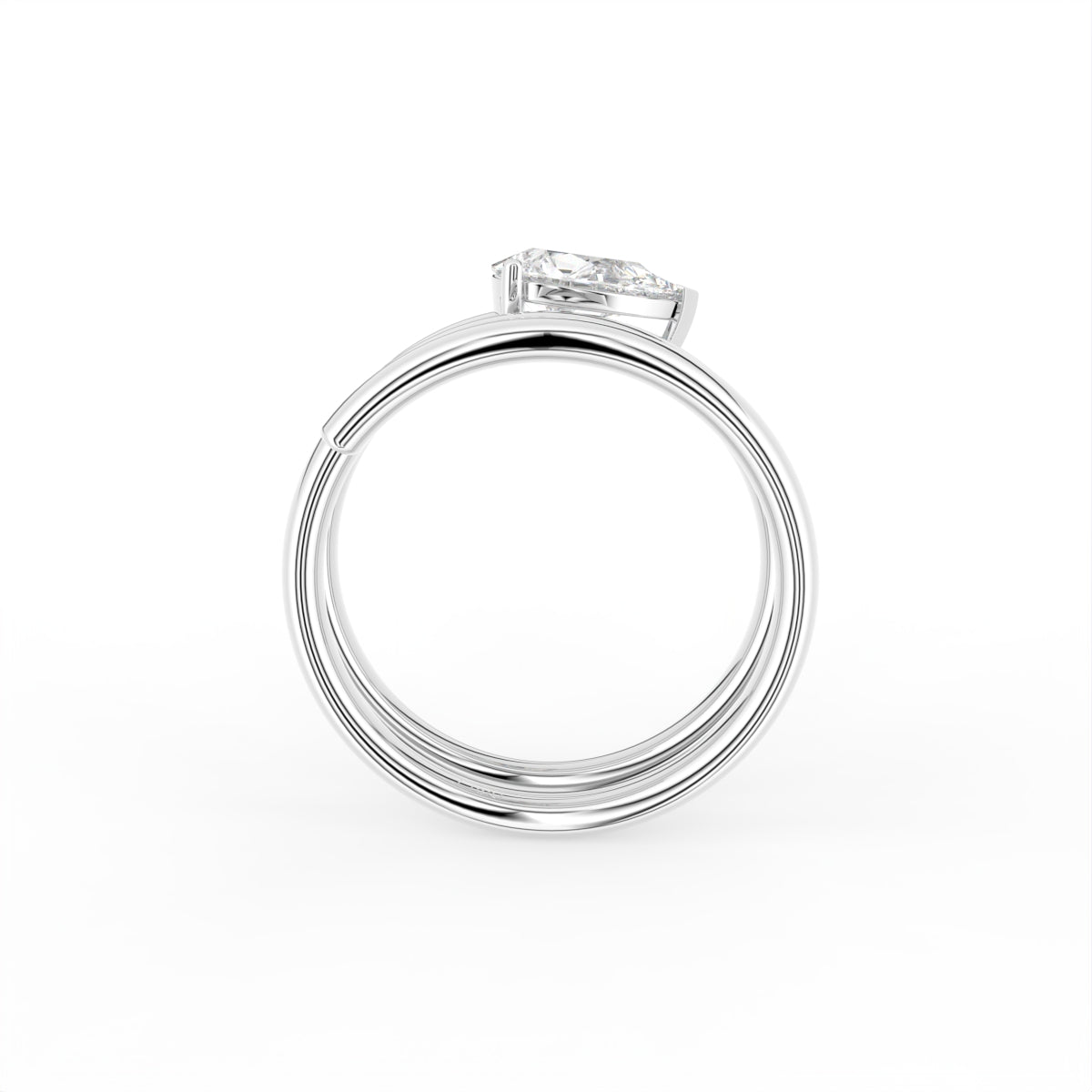 18K Bespoke Diamond Ring — FRONT