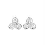 14K Pear Diamond Earrings — BACK