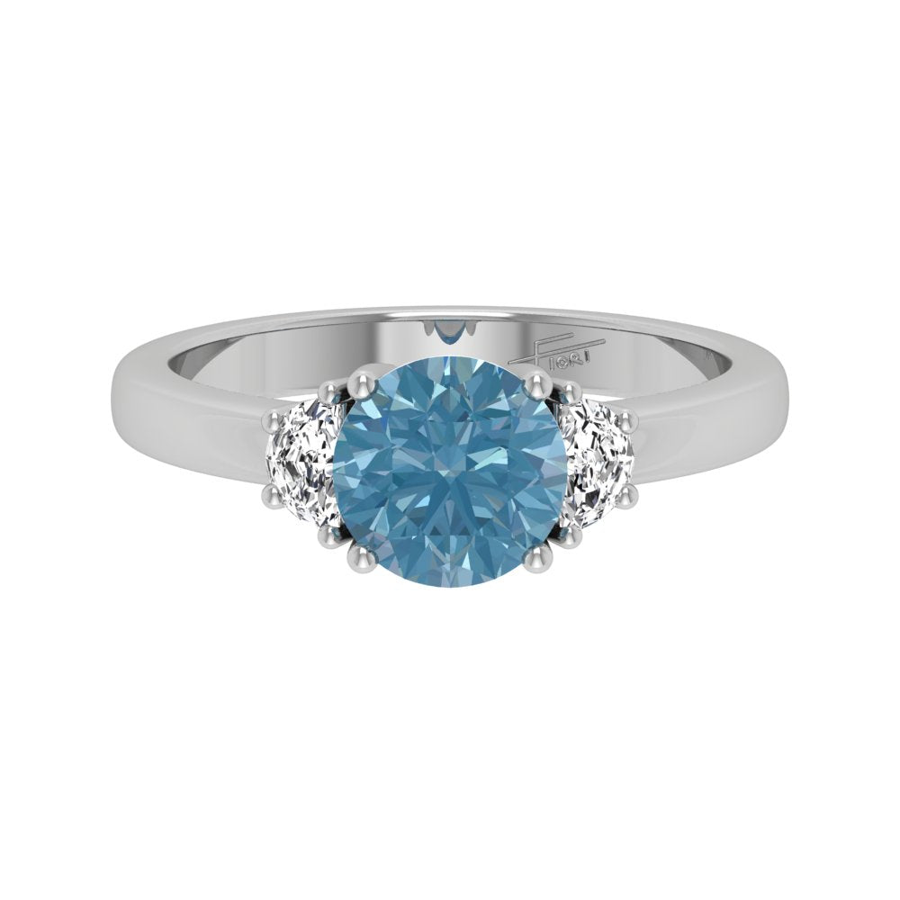 vimg:FJ2297|18K Trilogy Round Diamond Ring — TOP