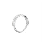 14K White Gold Eternity Radiant Diamond Ring — 3D VIEW