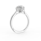 18K Solitaire Round Diamond Engagement Ring — 3D VIEW