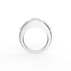 18K Yellow Gold Bespoke Cushion Diamond Ring — FRONT