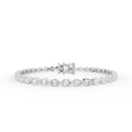 18K Pear Diamond Bezel Bracelet — TOP