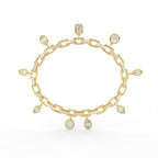 18K Charm Diamond Bracelet — FRONT