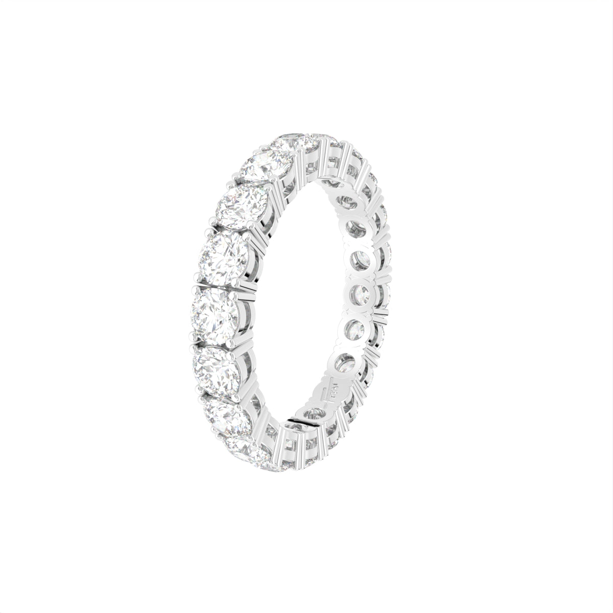 18K Eternity Diamond Ring — 3D VIEW