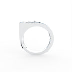 Sterling Silver Diamond Ring — FRONT/BACK