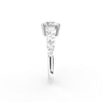 18K Bespoke Solitaire Diamond Engagement Ring — SIDE