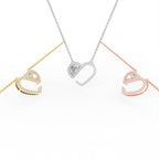 Sterling Silver Diamond Pendant — 3 COLOR
