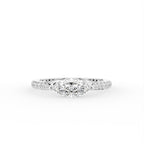 18K Yellow Gold Marquise Diamond Promise Ring — TOP