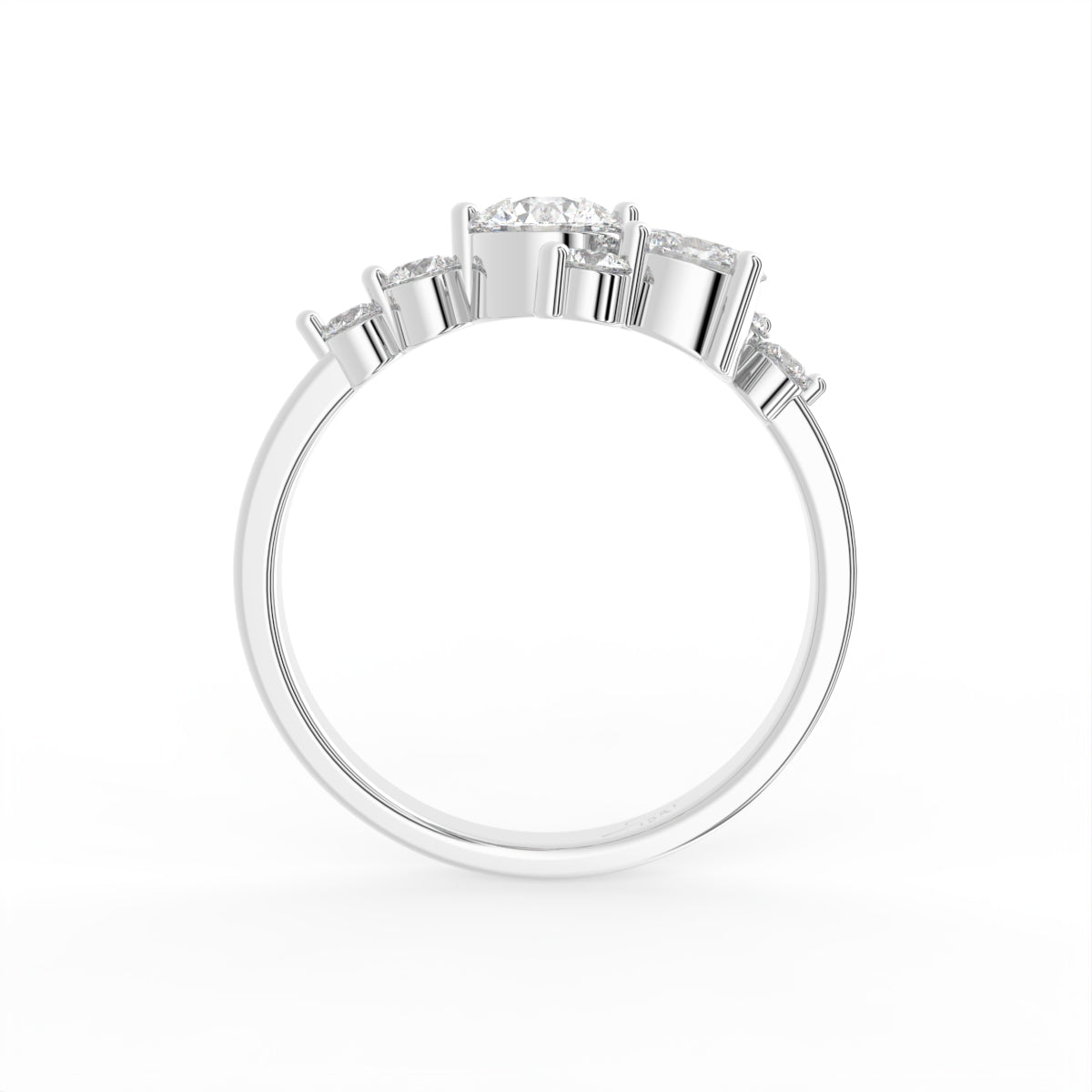 18K Bespoke Diamond Ring — FRONT