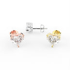 18K Stud Diamond Earrings — 3 COLOR